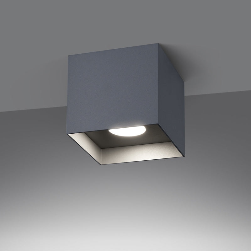 Industrieële Plafondlamp HATI grijs