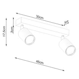 Plafondlamp VERDO 2 wit