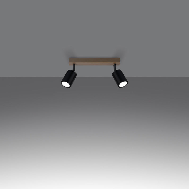 Plafondlamp VERDO 2 zwart