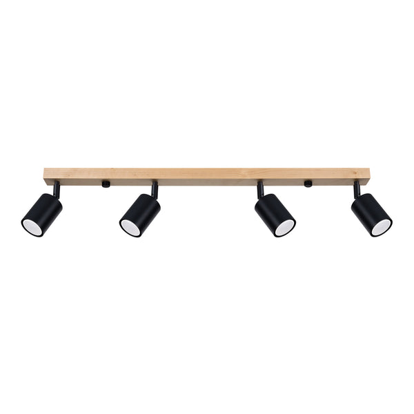 Plafondlamp VERDO 4 zwart