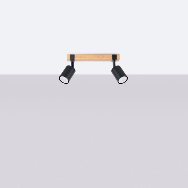 Plafondlamp FAGER 2 zwart