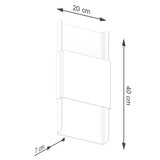 Wandlamp DURLIN wit