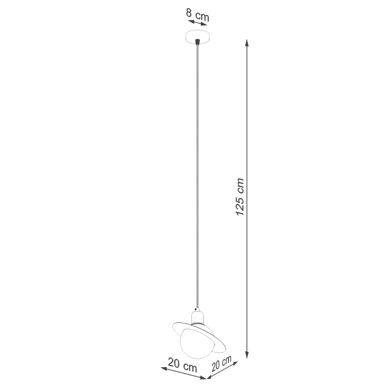 Hanglamp HYPERION 1 zwart