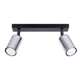 Plafondlamp WINX 2 zwart/chroom