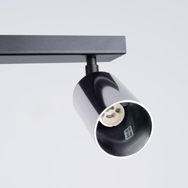Plafondlamp WINX 2 zwart/chroom
