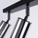 Plafondlamp WINX 3 zwart/chroom