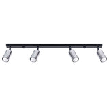 Plafondlamp WINX 4L zwart/chroom