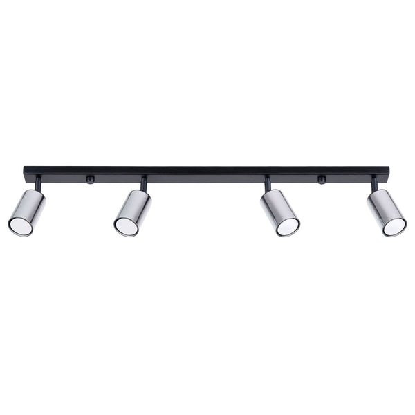 Plafondlamp WINX 4L zwart/chroom