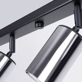 Plafondlamp WINX 6L zwart/chroom