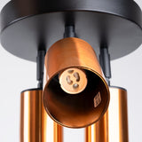 Plafondlamp WINX 3P zwart/cooper