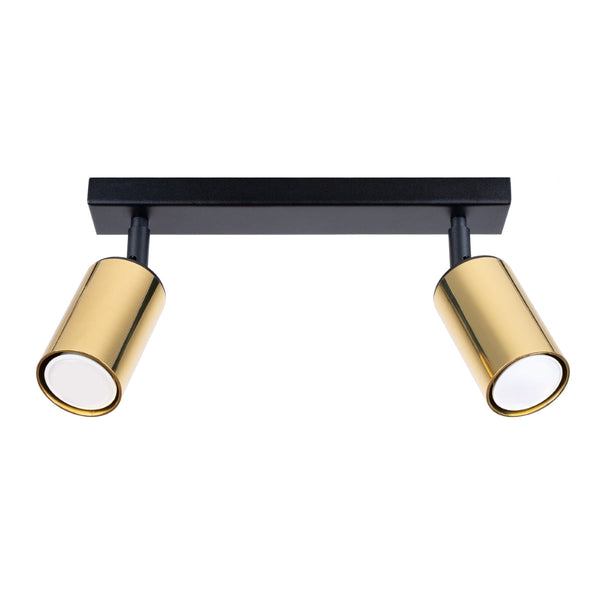 Plafondlamp WINX 2 zwart/goud