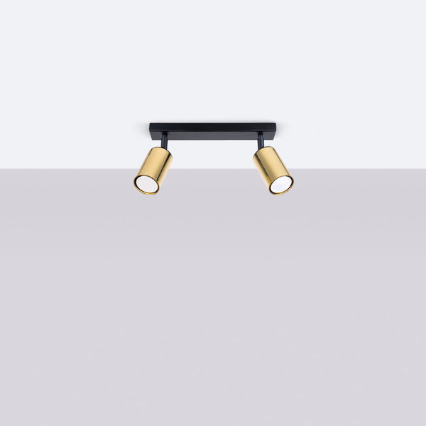Plafondlamp WINX 2 zwart/goud