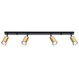 Plafondlamp WINX 4L zwart/goud
