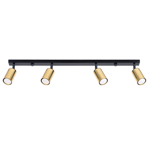 Plafondlamp WINX 4L zwart/goud