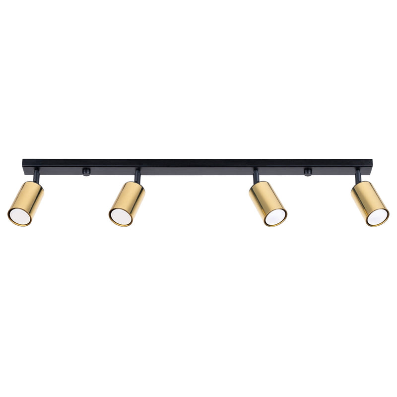 Plafondlamp WINX 4L zwart/goud