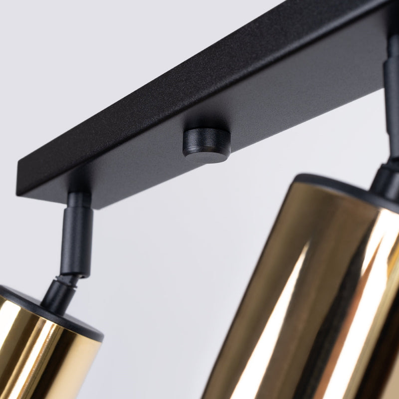 Plafondlamp WINX 4L zwart/goud