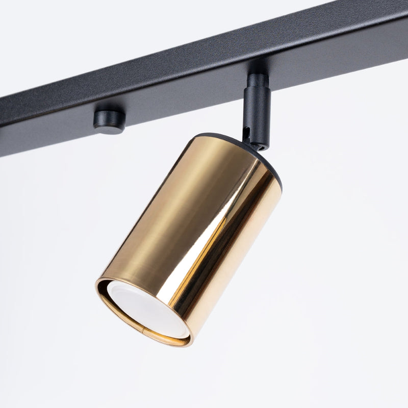 Plafondlamp WINX 4L zwart/goud