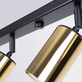 Plafondlamp WINX 6L zwart/goud