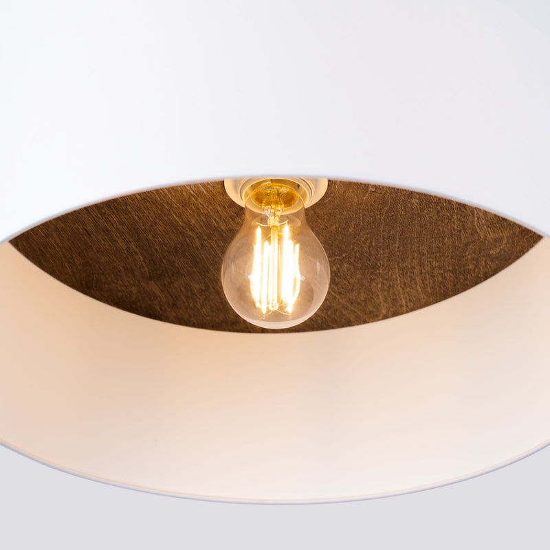 Plafondlamp TELESTO wit/donkerbruin