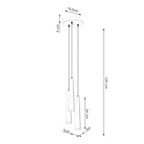 Hanglamp PRYSM 3P wit