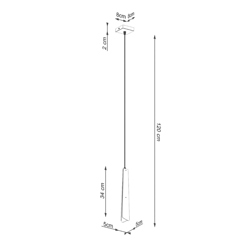 Hanglamp PRYSM 1 zwart