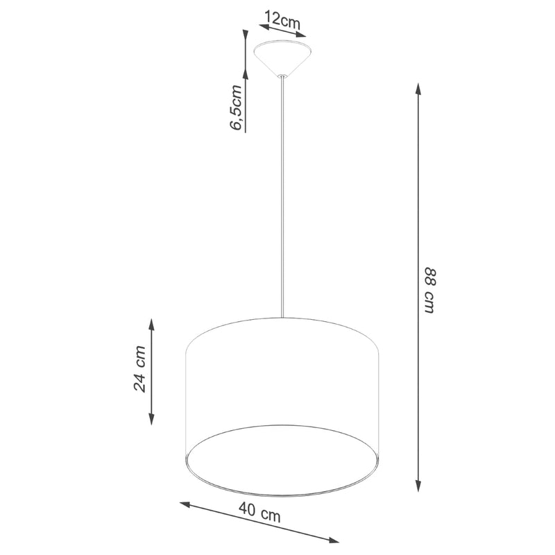 Hanglamp NOVA 40 zwart