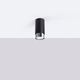 Plafondlamp NERO 12,5 zwart/chroom
