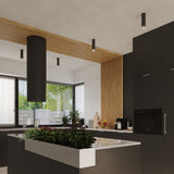 Plafondlamp NERO 22,5 zwart/chroom