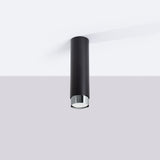 Plafondlamp NERO 22,5 zwart/chroom