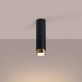 Plafondlamp NERO 22,5 zwart/goud