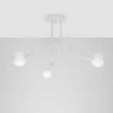 Witte loft Kroonluchter SUPEL 3