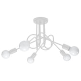Witte loft Kroonluchter SUPEL 5