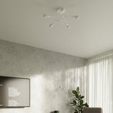 Witte loft Kroonluchter SUPEL 5