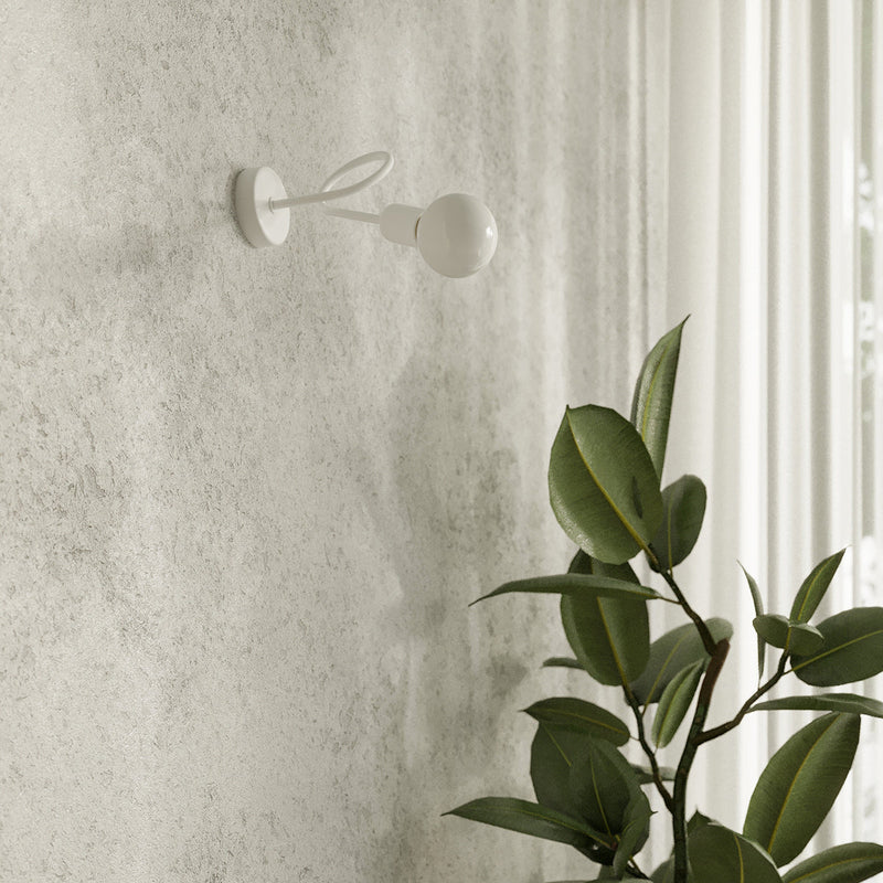 Witte loft Kroonluchter SUPEL 5