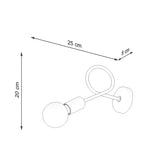 Wandlamp LOOP zwart
