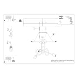 Industriële chrome Kroonluchter LOOP 3