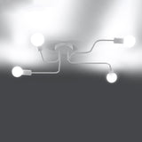 Modieuze witte Kroonluchter VECTOR 4