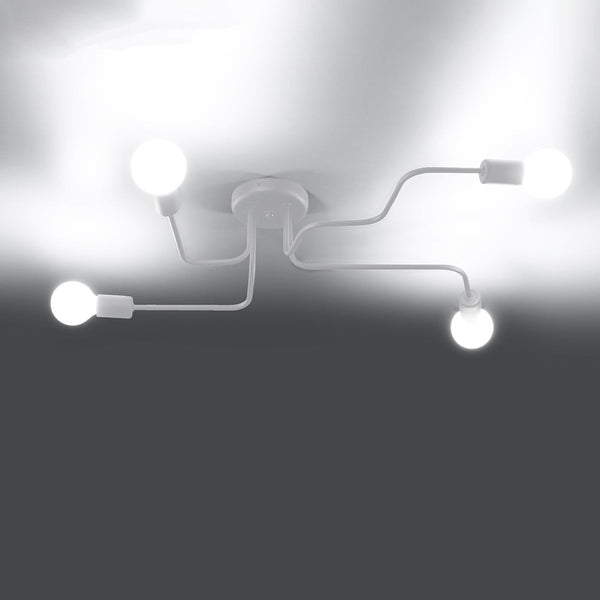 Modieuze witte Kroonluchter VECTOR 4