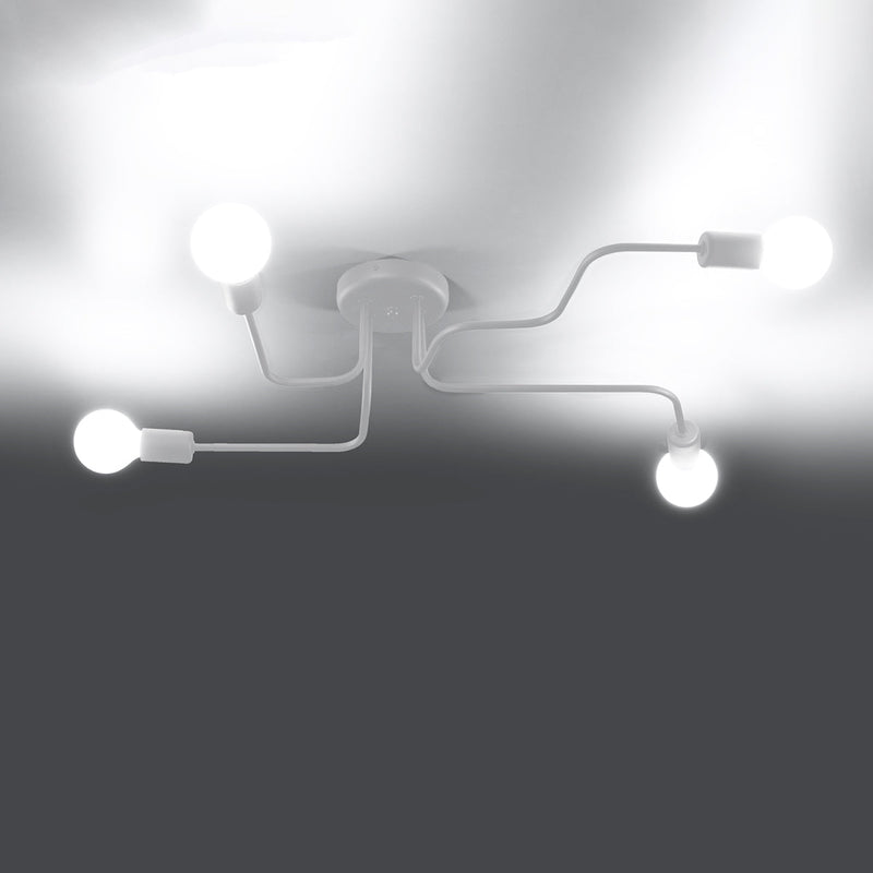 Modieuze witte Kroonluchter VECTOR 4