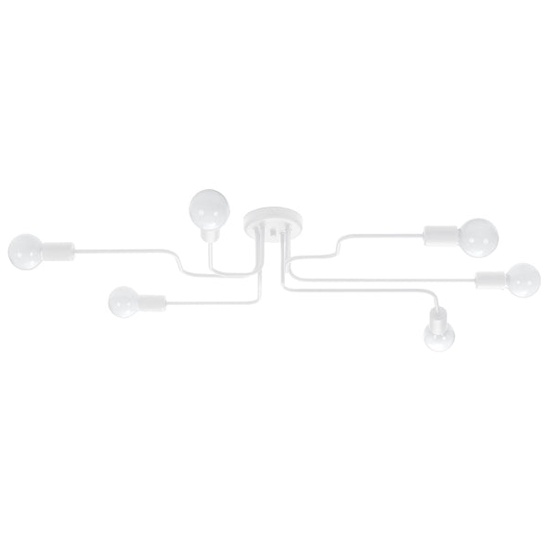 Modieuze witte Kroonluchter VECTOR 6