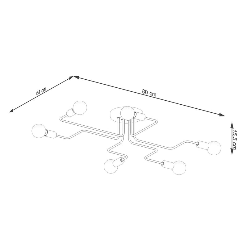 Modieuze witte Kroonluchter VECTOR 6
