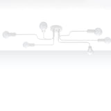 Modieuze witte Kroonluchter VECTOR 6