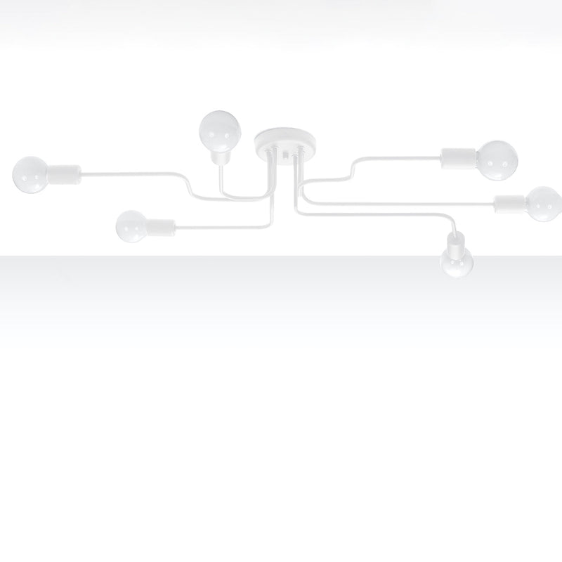 Modieuze witte Kroonluchter VECTOR 6