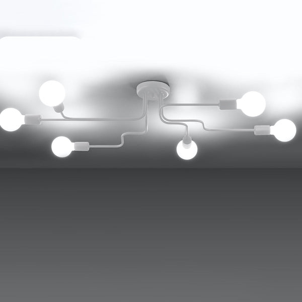 Modieuze witte Kroonluchter VECTOR 6