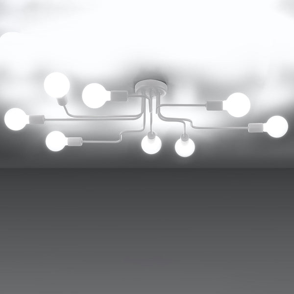 Modieuze witte Kroonluchter VECTOR 8