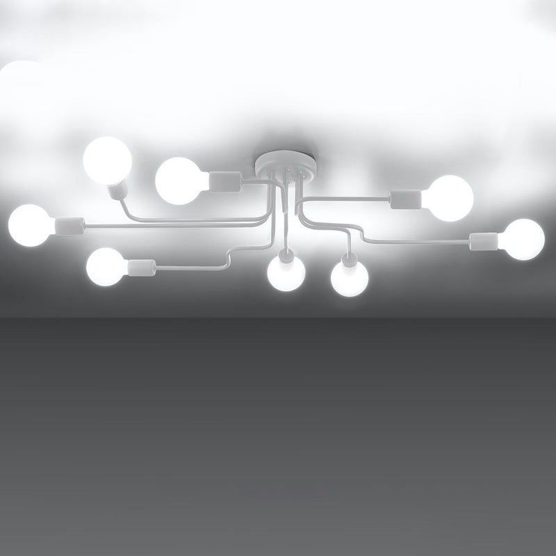 Modieuze witte Kroonluchter VECTOR 8