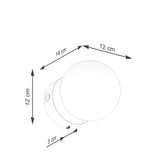 Wandlamp YOLI 1 zwart