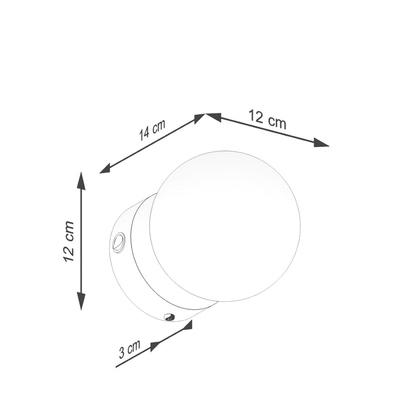 Wandlamp YOLI 1 zwart