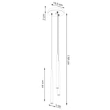 Staande lamp BLISS 3P zwart