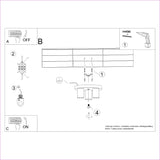 Plafondlamp LAGOS 3P wit